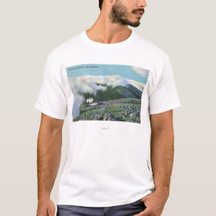 Camiseta Vista da estrada de ferro de roda denteada famosa