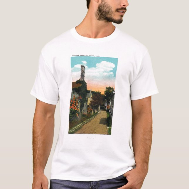Camiseta Vista da pista da cinza (Frente)