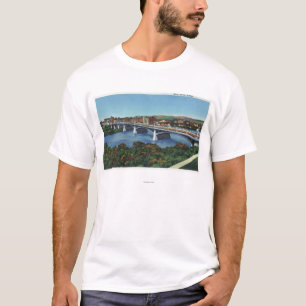 Camiseta Vista da ponte da rua principal