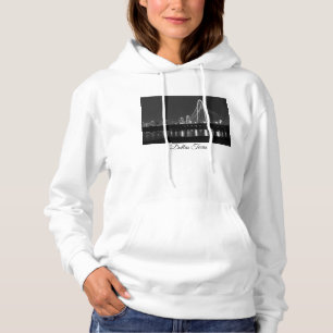 Camiseta Vista da Ponte de Dallas em Tons de Cinza