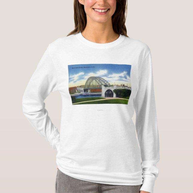 Camiseta Vista da ponte de Notre Dame (Frente)