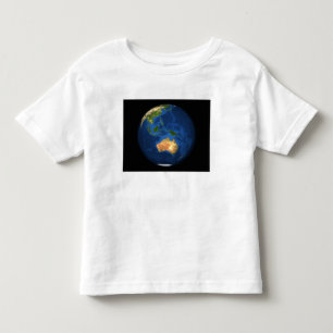 Camiseta Vista da terra completa que mostra Indonésia,