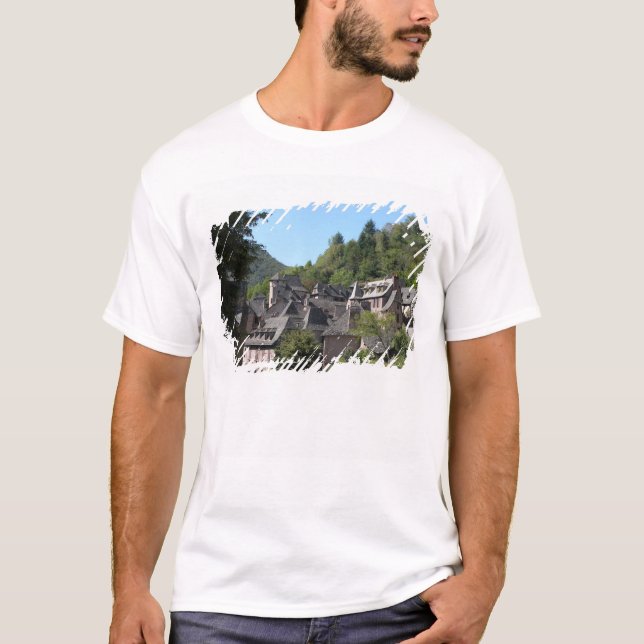 Camiseta Vista da vila medieval (foto) (Frente)