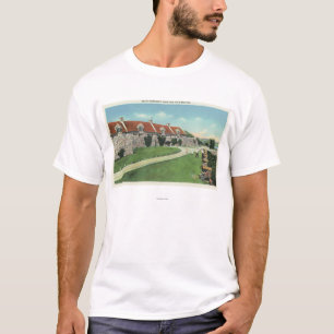 Camiseta Vista das casernas do sul da bandeira
