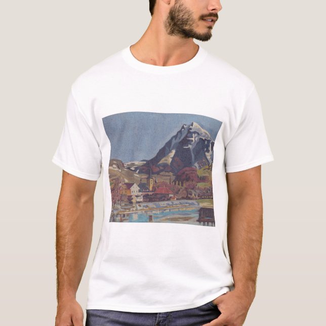 Camiseta Vista de Dolný Kubín por Arnold Peter Weisz (Frente)