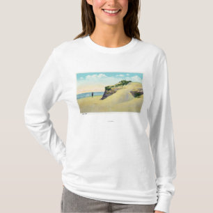 Camiseta Vista de dunas de areia típicas de Nova Inglaterr