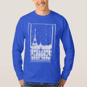 Camiseta Vista de Inverno Parisiense
