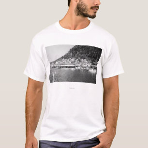 Camiseta Vista de Ketchikan, fotografia do beira-rio de