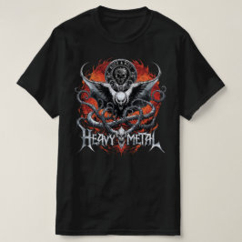 Camiseta Vista de metal pesado com concerto Banda de rolo e