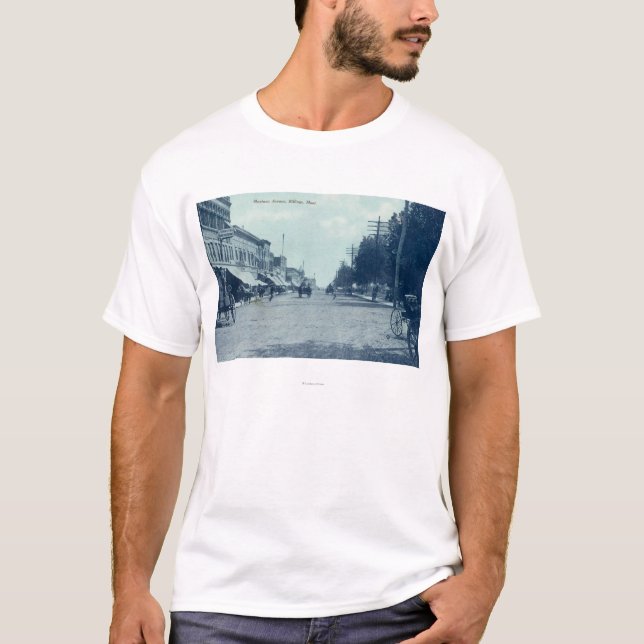 Camiseta Vista de Montana AvenueBillings, TA (Frente)