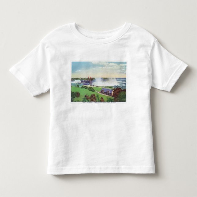 Camiseta Vista de Niagara Falls da movimentação de Oakes (Frente)