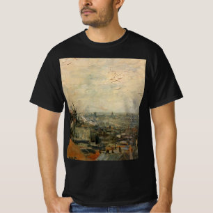 Camiseta Vista de Paris de Montmartre por Vincent van Gogh
