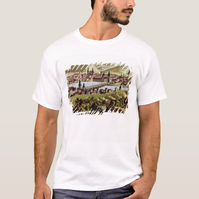 Camiseta Vista de Praga (Frente)