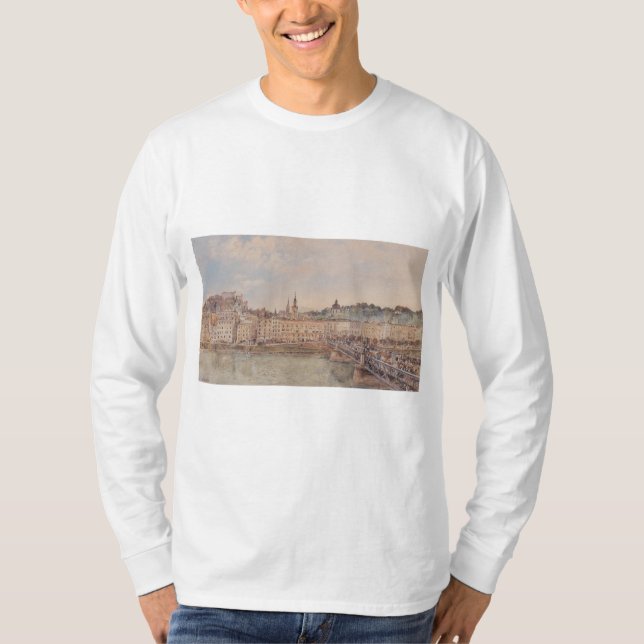 Camiseta Vista de Salzburgo (por Rudolf von Alt) (Frente)