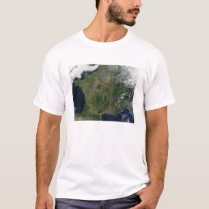 Camiseta Vista de satélite da França