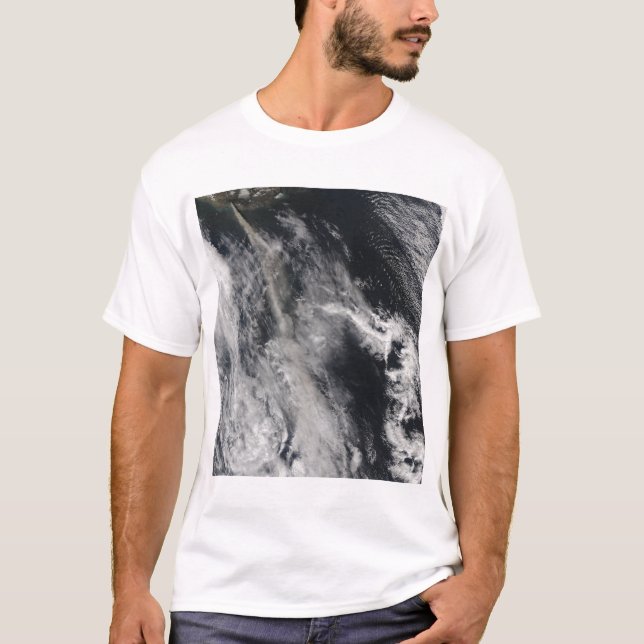 Camiseta Vista de satélite de uma cinza 2 (Frente)