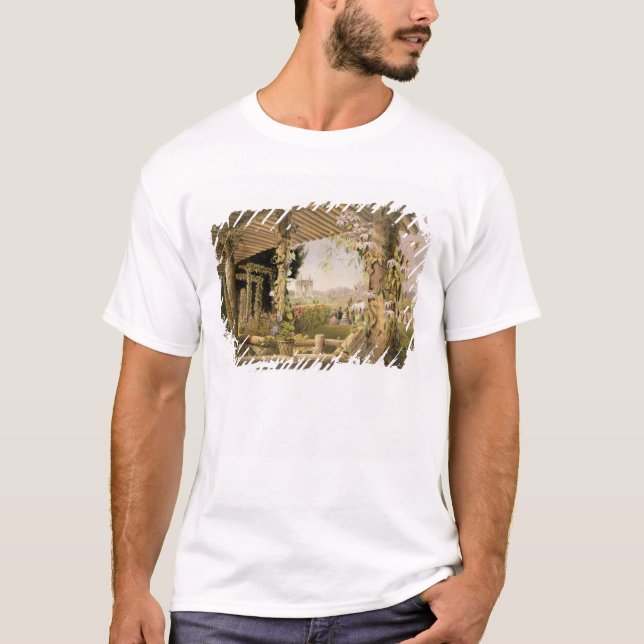 Camiseta Vista de Seat rústico, Shrublands, 'do G (Frente)