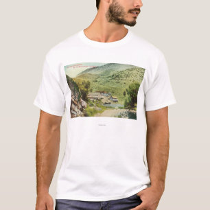 Camiseta Vista de Sulphur Springs quente na estrada de