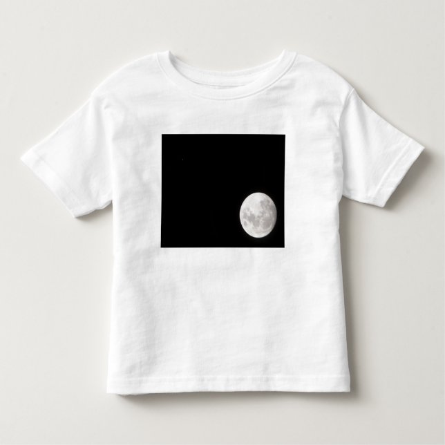 Camiseta Vista de um Lua de cheio, também mostra Marte (Frente)