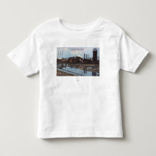 Camiseta Vista de um moinho do Slade