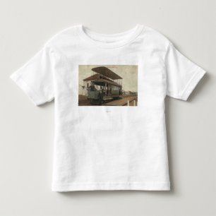 Camiseta Vista de um teleférico do autocarro de dois