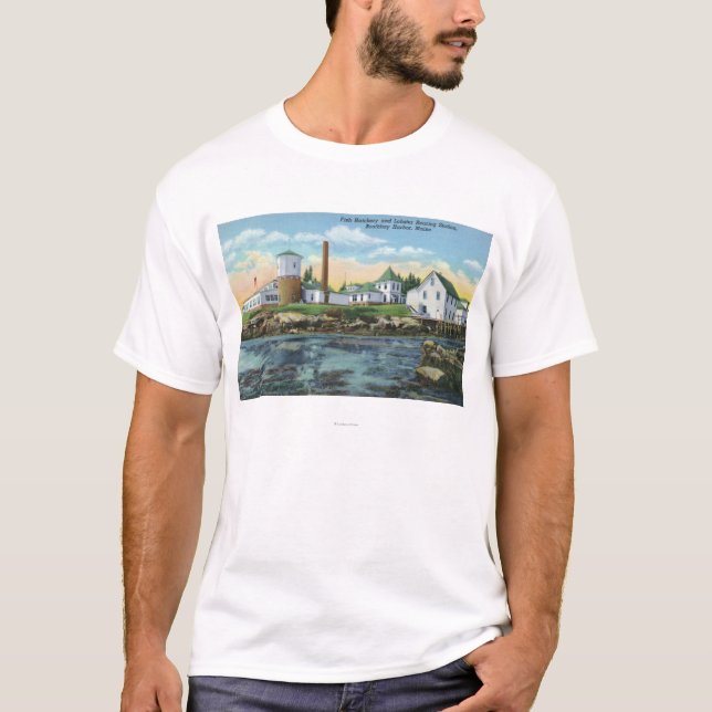 Camiseta Vista de uma incubação dos peixes, elevação da (Frente)