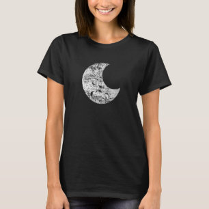 Camiseta Vista de Vintage em Moon