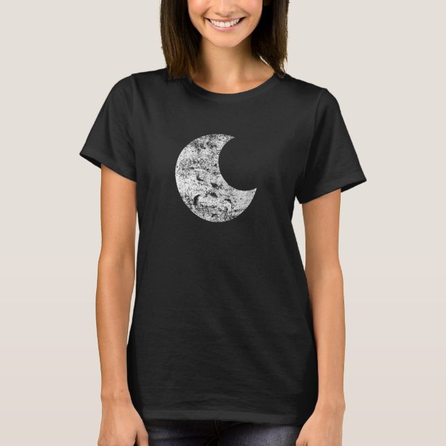 Camiseta Vista de Vintage em Moon (Frente)