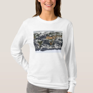 Camiseta Vista detalhada por satélite da Terra