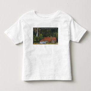 Camiseta Vista do alojamento das quedas de Multnomah