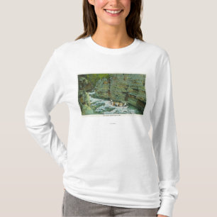 Camiseta Vista do barco que começa abaixo do canal