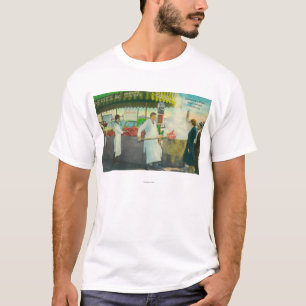 Camiseta Vista do cais do pescador, obtenção dos