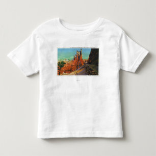 Camiseta Vista do castelo e das fugas novas de Gulliver