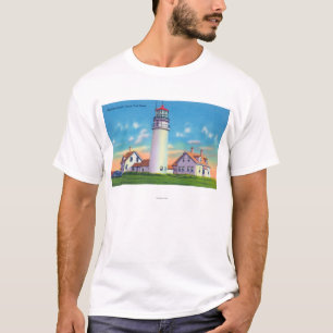 Camiseta Vista do farol das montanhas