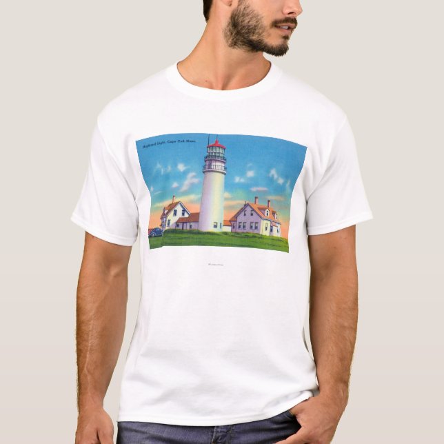 Camiseta Vista do farol das montanhas (Frente)