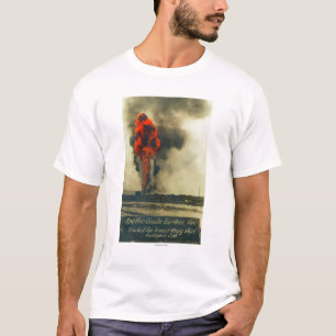 Camiseta Vista do Gusher bruto pacífico FireFellows, CA