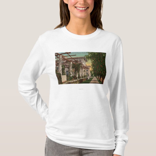 Camiseta Vista do hotel Maryland & do Pergola (Frente)