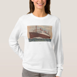 Camiseta Vista do navio de cruzeiros de S.S. Manhattan