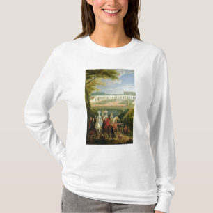 Camiseta Vista do Orangerie em Versalhes, depois de 1697