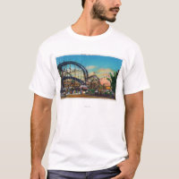 Vista do roller coaster do ciclone # 1