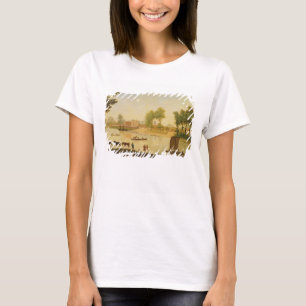 Camiseta Vista do Shepperton no rio Tamisa, em seguida