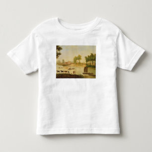 Camiseta Vista do Shepperton no rio Tamisa, em seguida