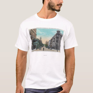 Camiseta Vista do sul da rua de Chenango de Arlington