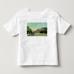Camiseta Vista do sul da sexta rua da estrada de ferro