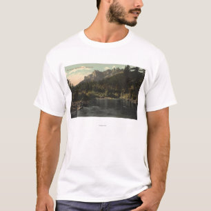 Camiseta Vista dos Crags, rocha do castelo