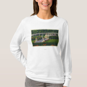 Camiseta Vista dos jardins em Yaddo