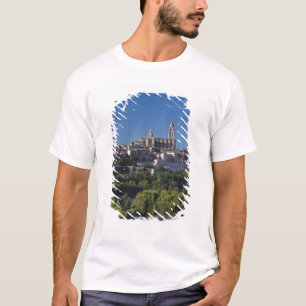 Camiseta Vista elevada da cidade com a Catedral de Segóvia