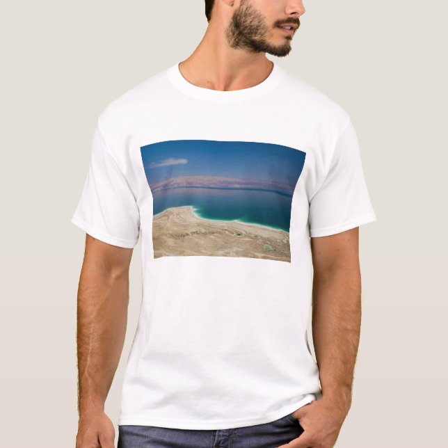 Camiseta Vista elevada do Mar Morto (Frente)