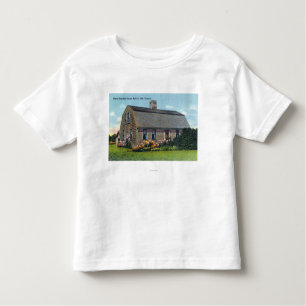 Camiseta Vista exterior da casa de Myles Standish
