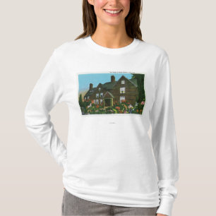 Camiseta Vista exterior da casa de sete frontões